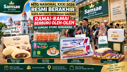 MTQ Nasional XXXI 2026 Resmi Berakhir, Kafilah dari Berbagai Daerah Ramai-Ramai Berburu Oleh-Oleh di Samsae Store Semarang
