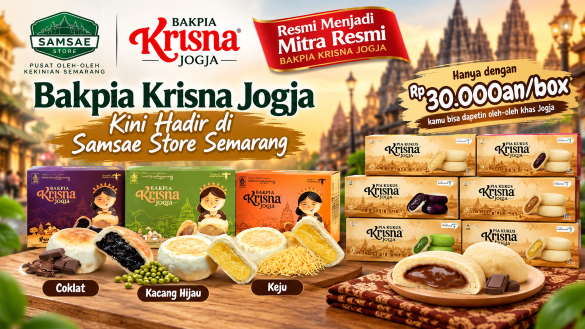 Samsae Store Resmi Jadi Mitra Bakpia Krisna Jogja, Kini Hadir di Semarang